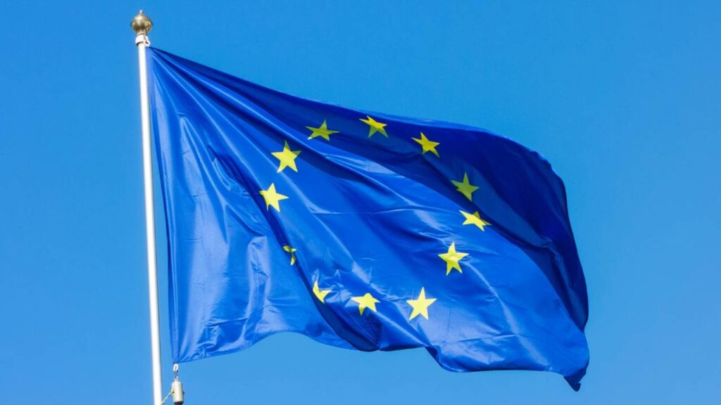 A flag of the European Union