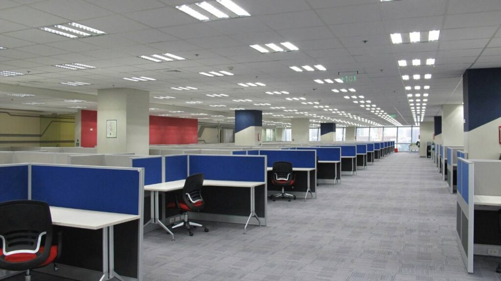 A zoned office environment 